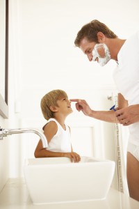 rasage -pereetfils shaving - fatherandson